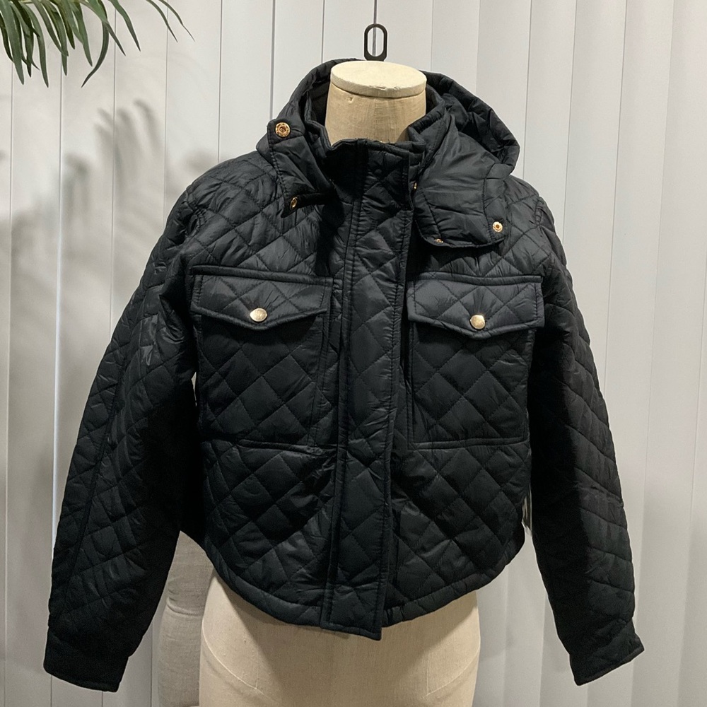 Black puffer jacket